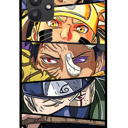 Naruto Character Samsung M32 5G Glass Case Back Cover by Casekaro