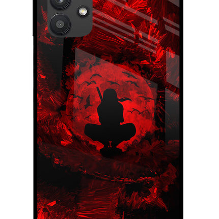 Itachi Uchiha Samsung M32 5G Glass Case Back Cover by Casekaro