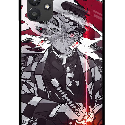 Demon Slayer Samsung M32 5G Glass Case Back Cover by Casekaro