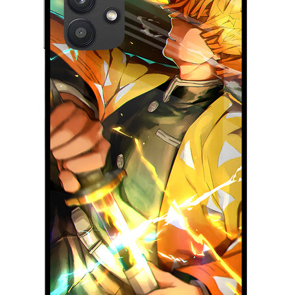 Demon Slayer Samsung M32 5G Glass Case Back Cover by Casekaro