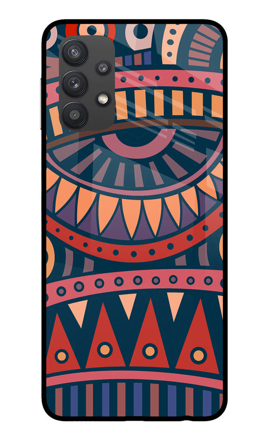 African Culture Design Samsung M32 5G Glass Case