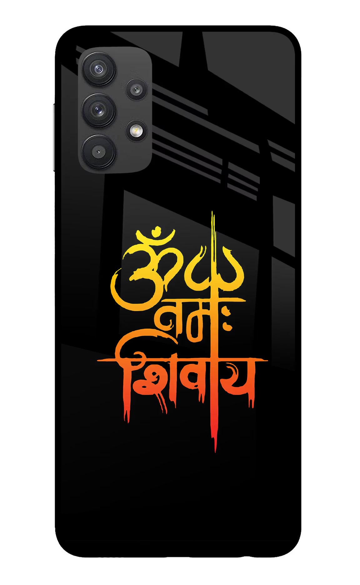 Om Namah Shivay Samsung M32 5G Glass Case Back Cover by Casekaro