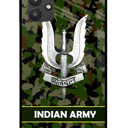 Balidan Indian Logo Samsung M32 5G Glass Case Back Cover by Casekaro