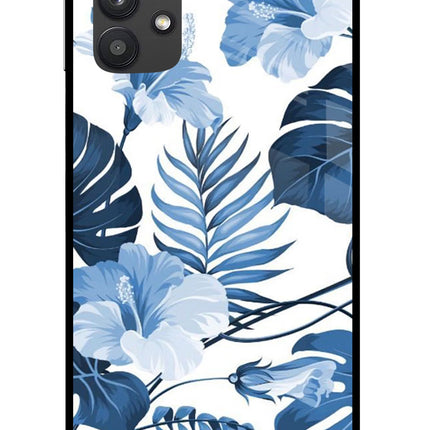 Fabric Art Samsung M32 5G Glass Case Back Cover by Casekaro