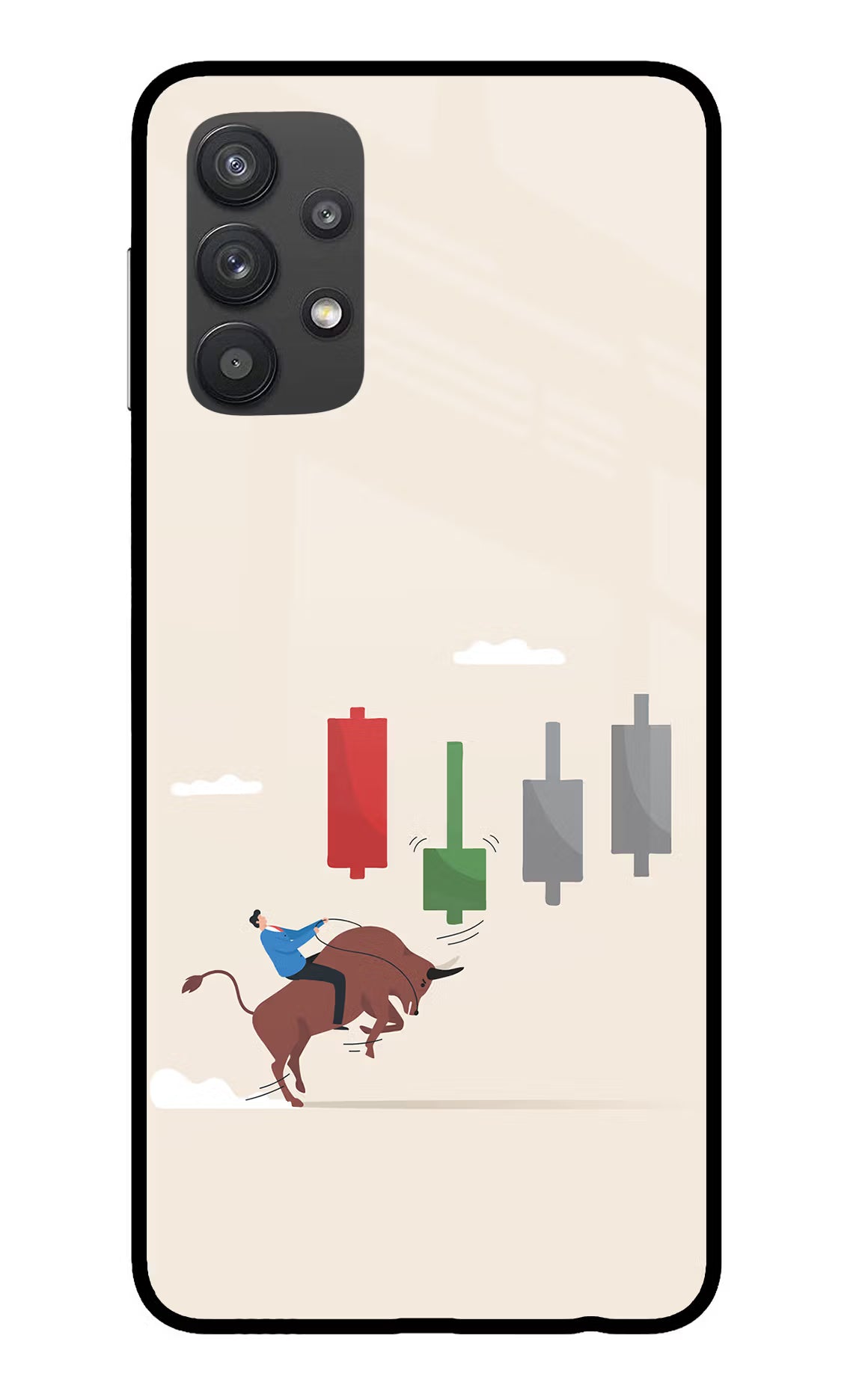 Bull Trading Momentum Samsung M32 5G Glass Case