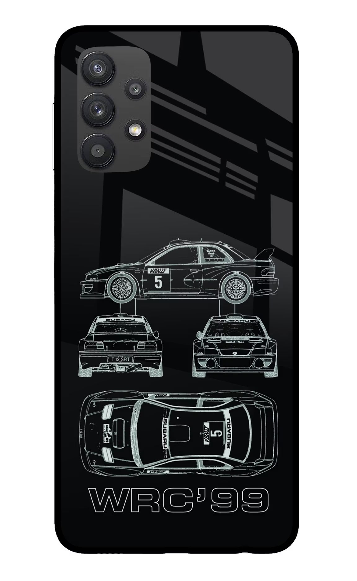 WRC'99 Samsung M32 5G Glass Case Back Cover by Casekaro