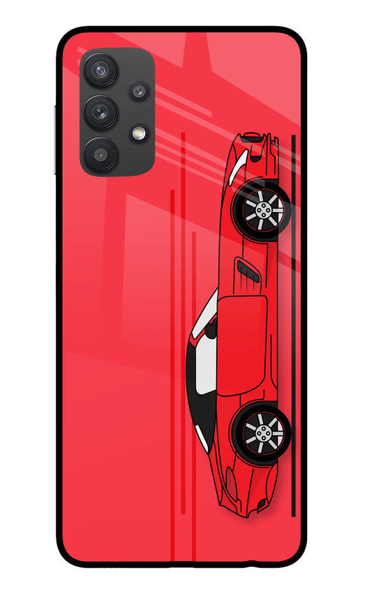 Red Velocity Samsung M32 5G Glass Case