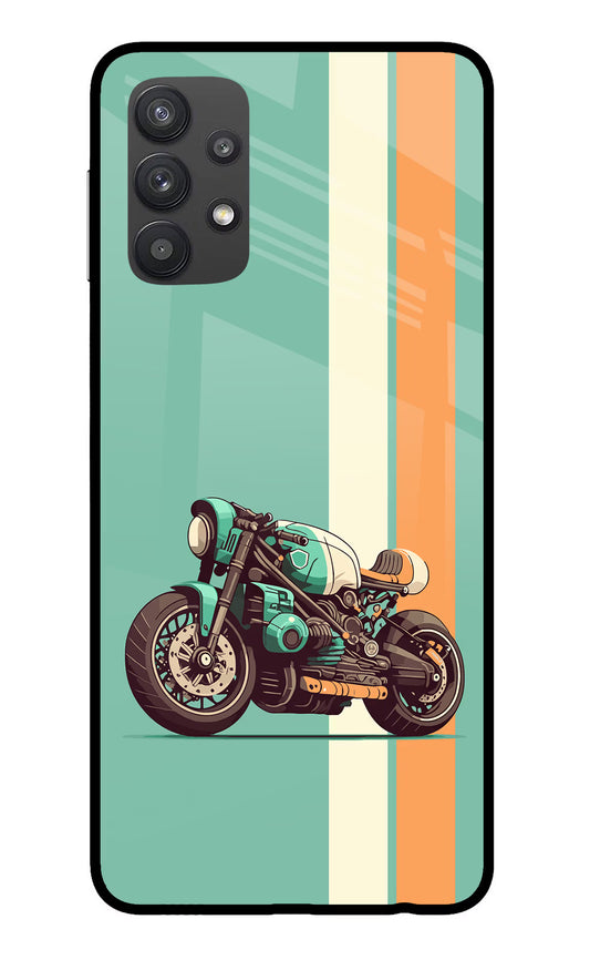 Striped Moto Drift Samsung M32 5G Glass Case