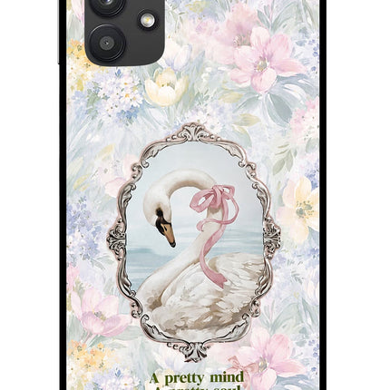 Pretty Mind Pretty Soul Samsung M32 5G Glass Case Back Cover by Casekaro