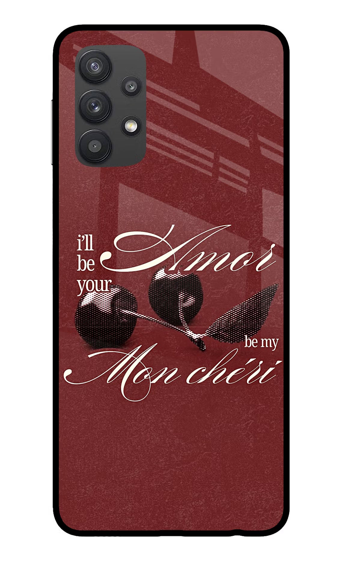 Velvet Cherry Samsung M32 5G Glass Case