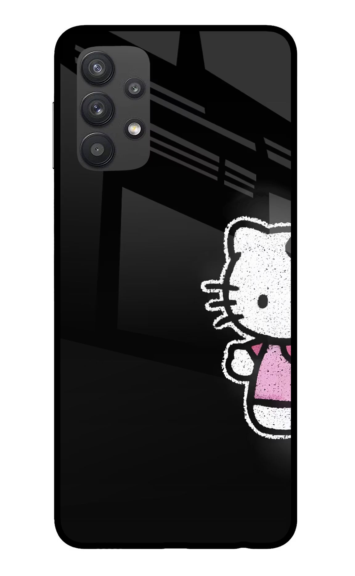 Kitty Charm Samsung M32 5G Glass Case