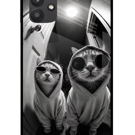 Hood Cats Samsung M32 5G Glass Case Back Cover by Casekaro