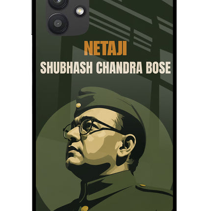 Netaji Legacy Samsung M32 5G Glass Case Back Cover by Casekaro