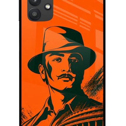 Bhagat Singh Legacy Samsung M32 5G Glass Case Back Cover by Casekaro