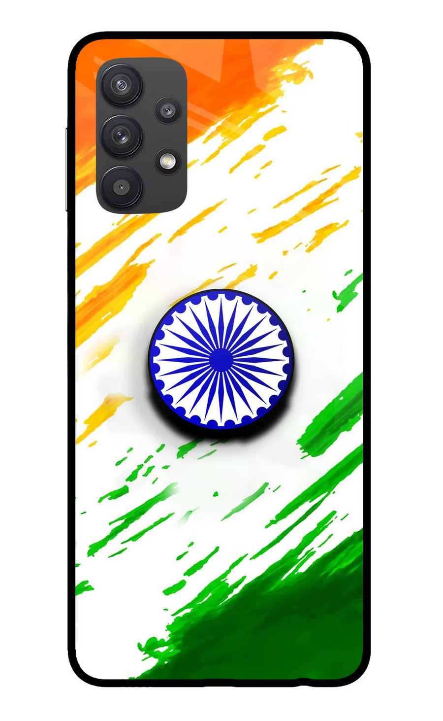 Indian Flag Ashoka Chakra Samsung M32 5G Pop Case, Glass case