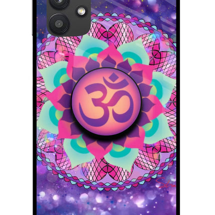 Om Purple Samsung M32 5G Pop Case by Casekaro