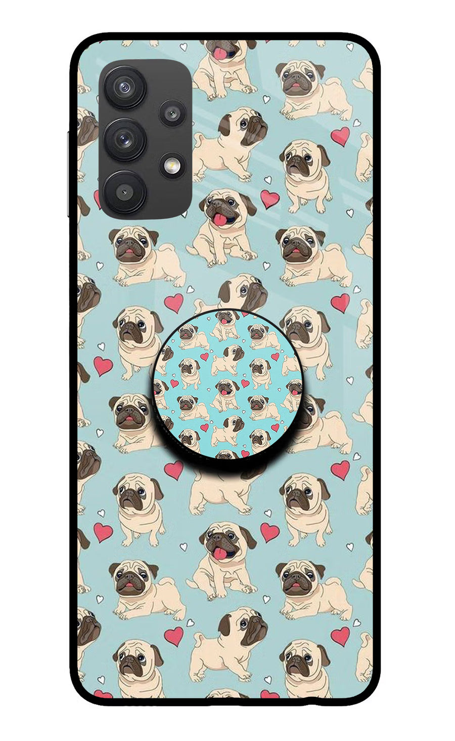 Pug Dog Samsung M32 5G Pop Case, Glass case