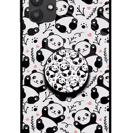 Cute Panda Samsung M32 5G Pop Case by Casekaro