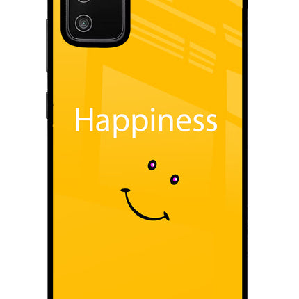 Happiness With Smiley Samsung M02s Glass Case