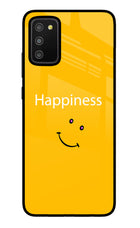 Happiness With Smiley Samsung M02s Glass Case