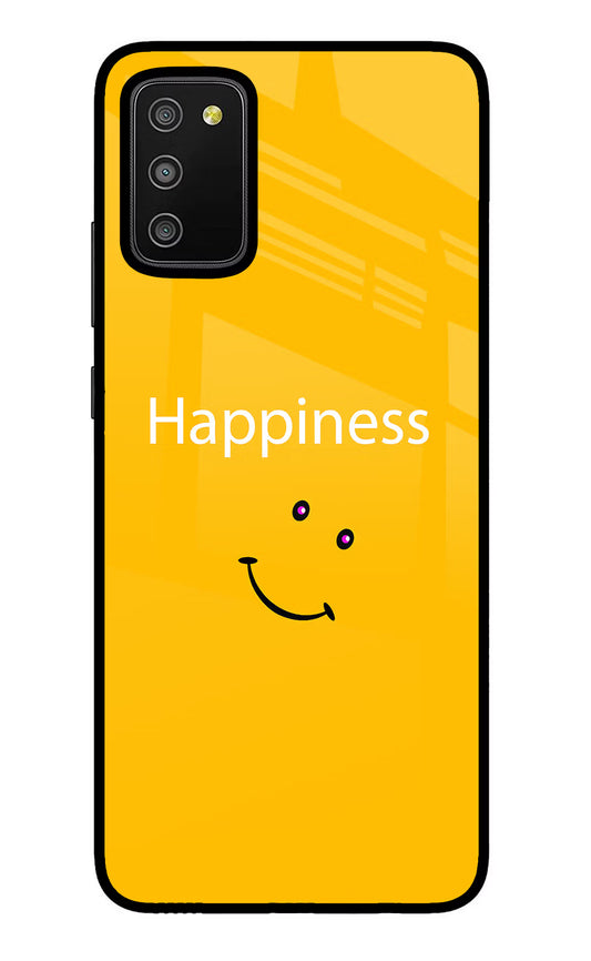 Happiness With Smiley Samsung M02s Glass Case