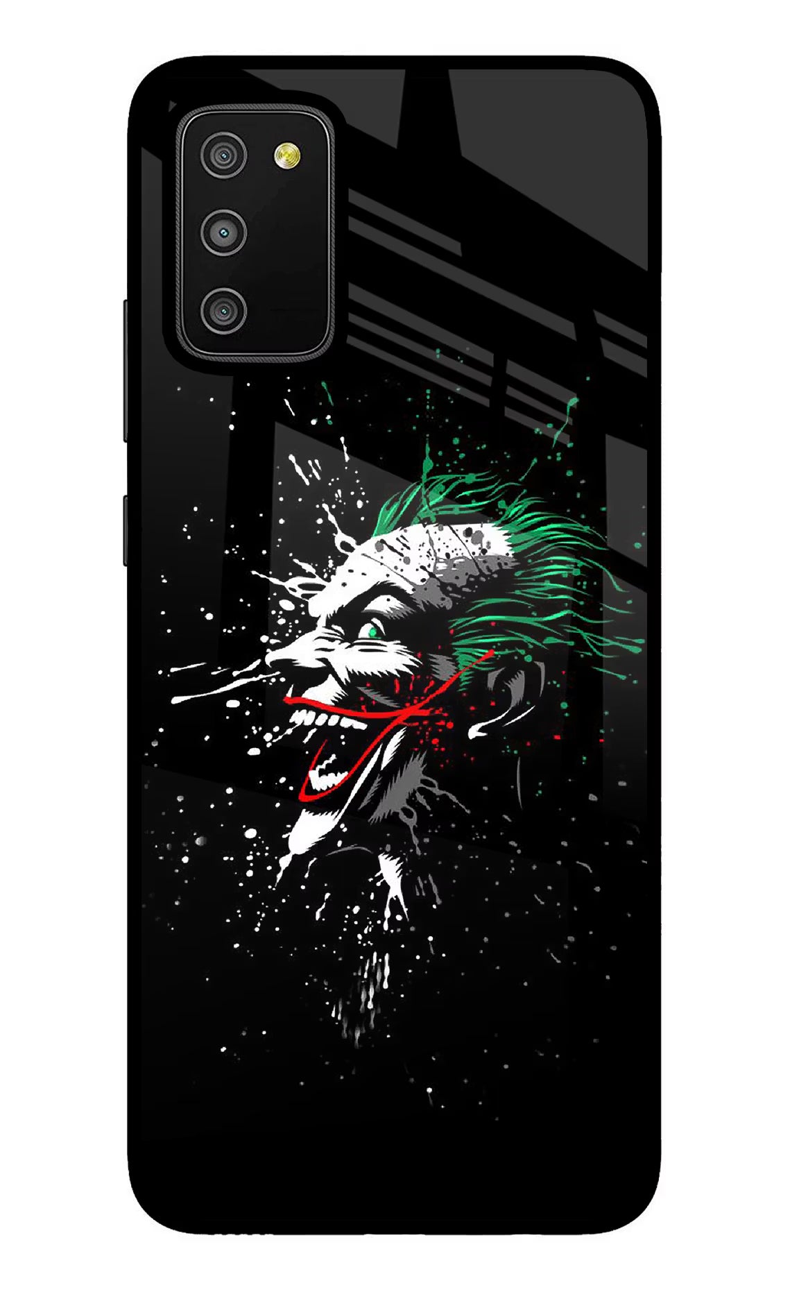 Joker Samsung M02s Glass Case Back Cover by Casekaro