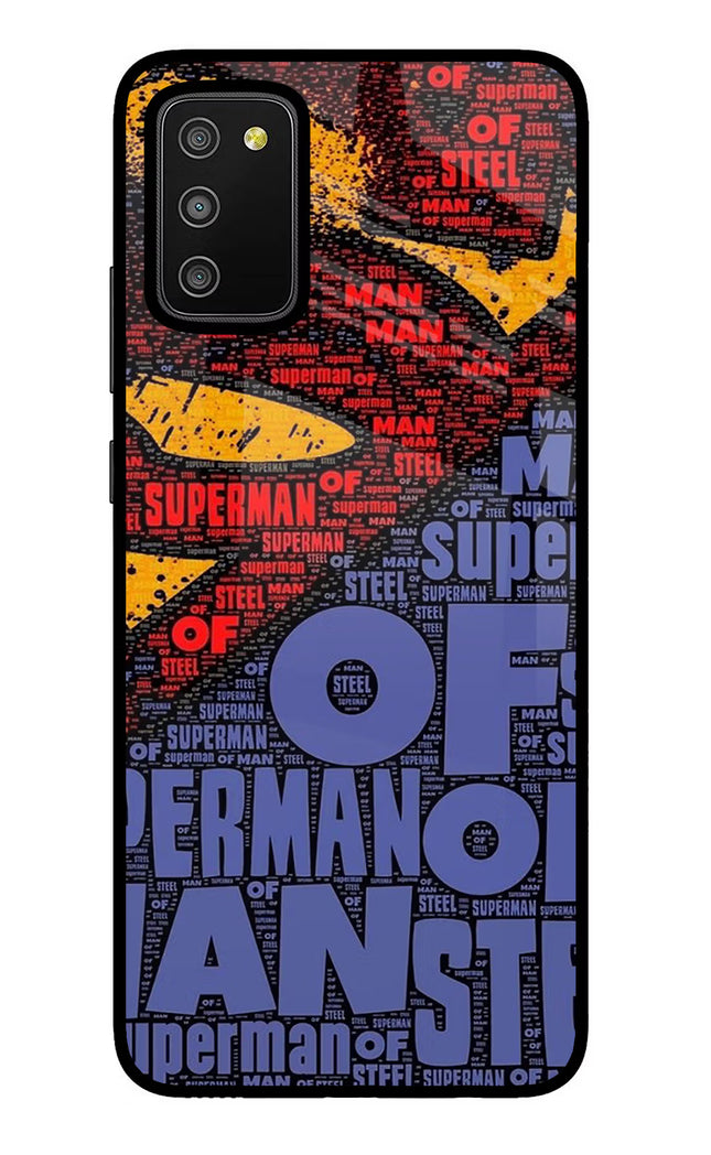 Superman Samsung M02s Glass Case