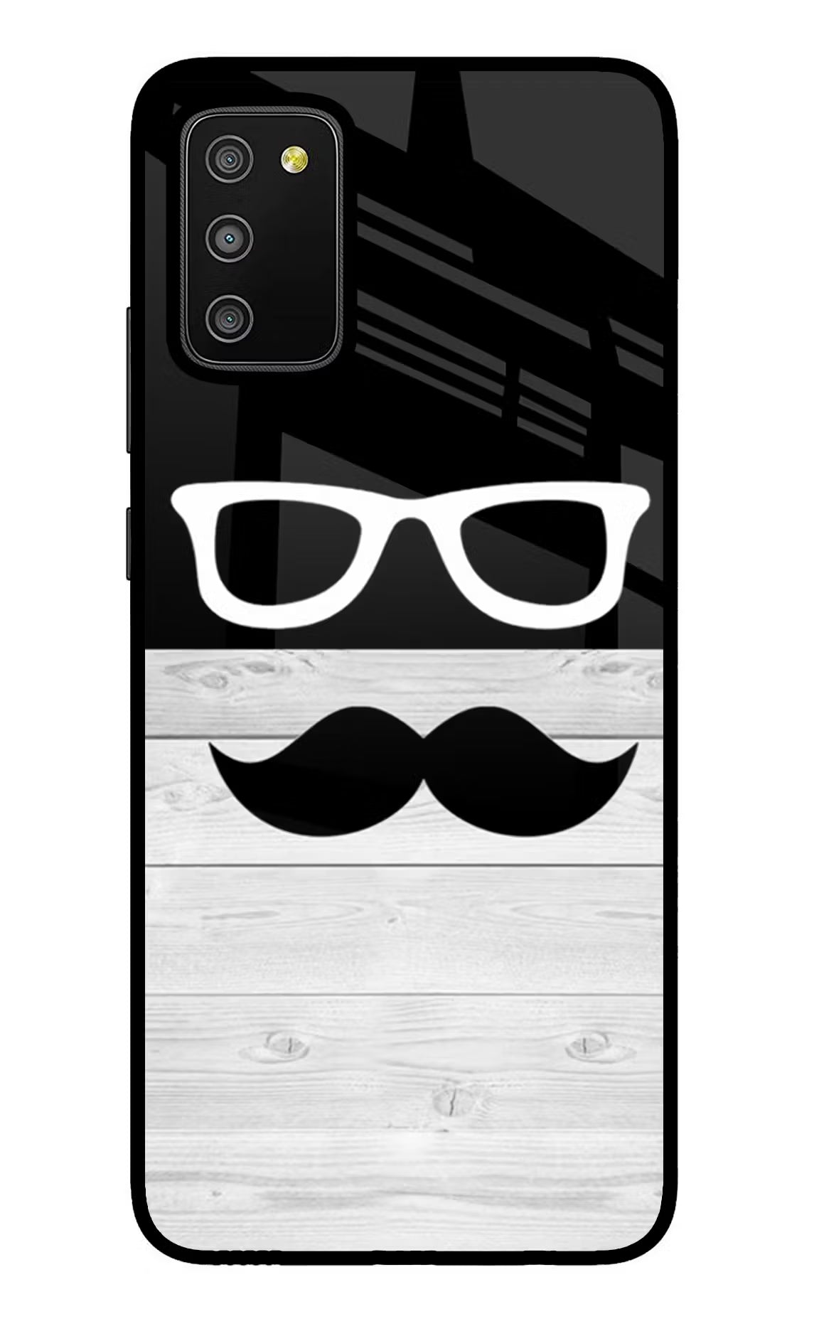 Mustache Samsung M02s Glass Case