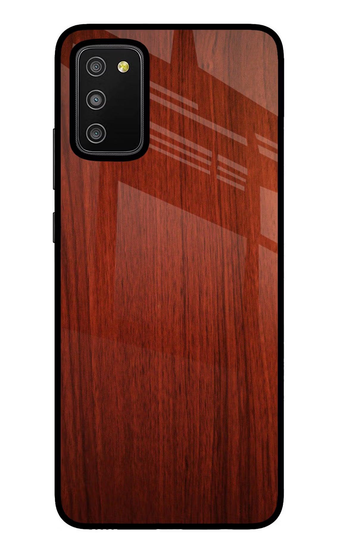 Wooden Plain Pattern Samsung M02s Glass Case