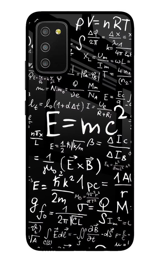 Physics Formula Samsung M02s Glass Case