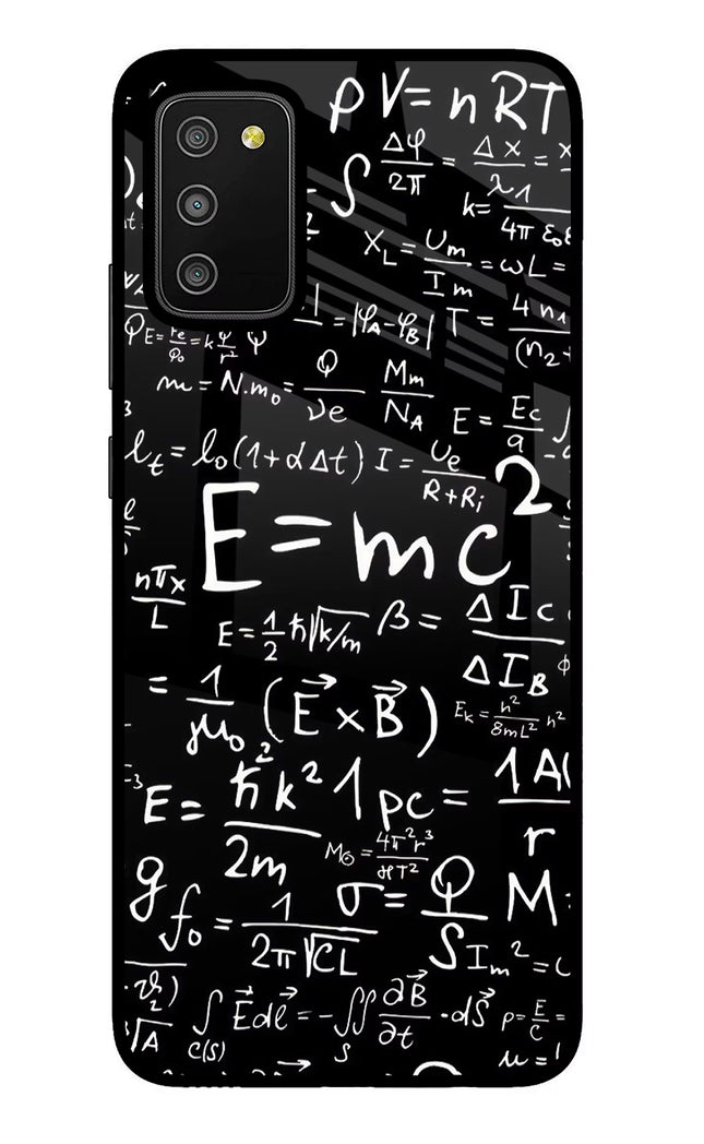 Physics Formula Samsung M02s Glass Case