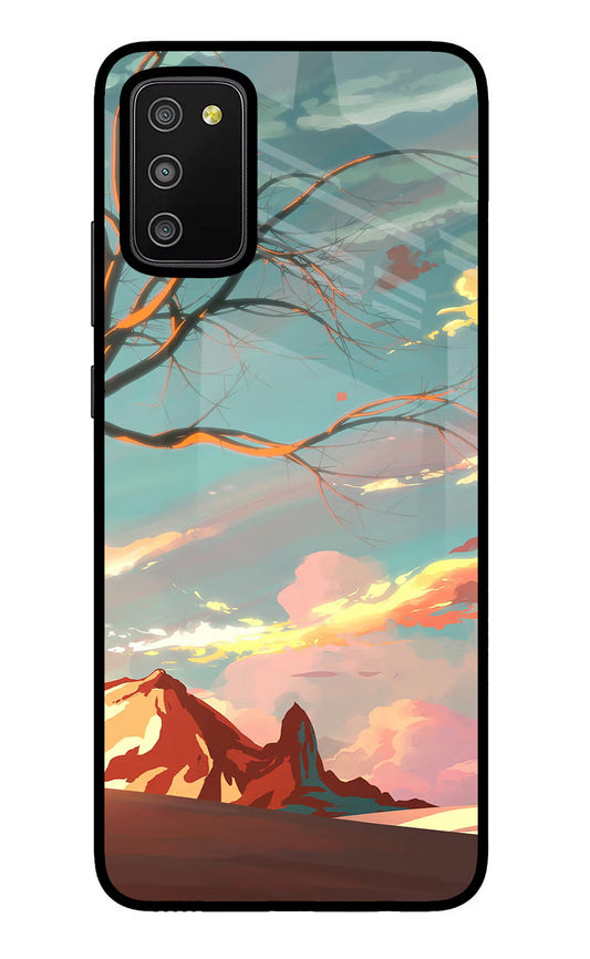 Scenery Samsung M02s Glass Case
