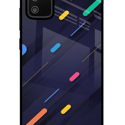 Abstract Design Samsung M02s Glass Case