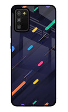 Abstract Design Samsung M02s Glass Case