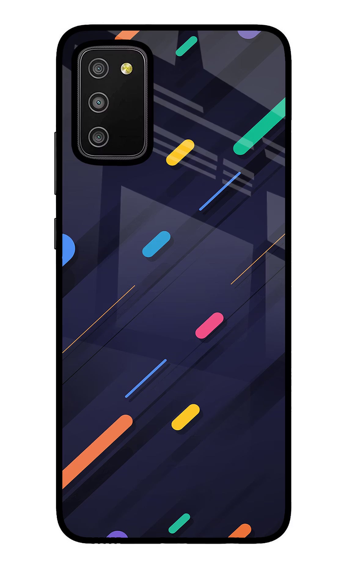 Abstract Design Samsung M02s Glass Case