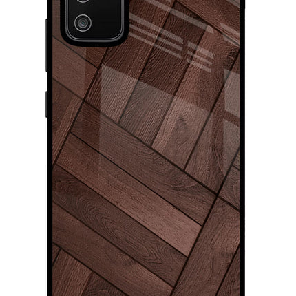Wooden Texture Design Samsung M02s Glass Case