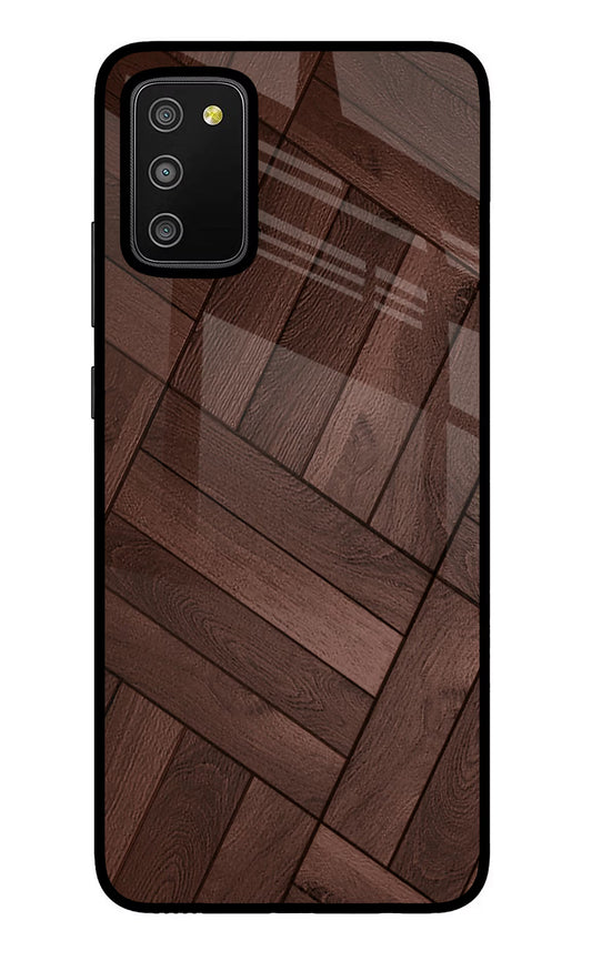 Wooden Texture Design Samsung M02s Glass Case