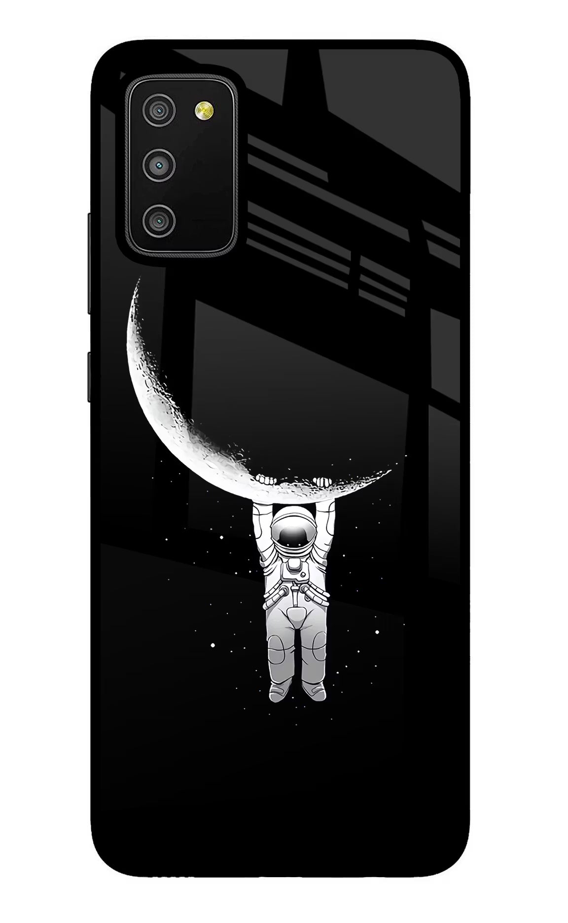 Moon Space Samsung M02s Glass Case
