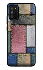Multicolor Jeans Samsung M02s Glass Case