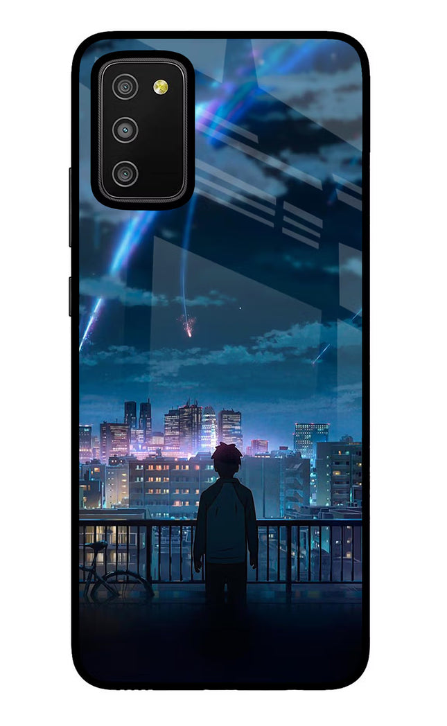 Anime Samsung M02s Glass Case