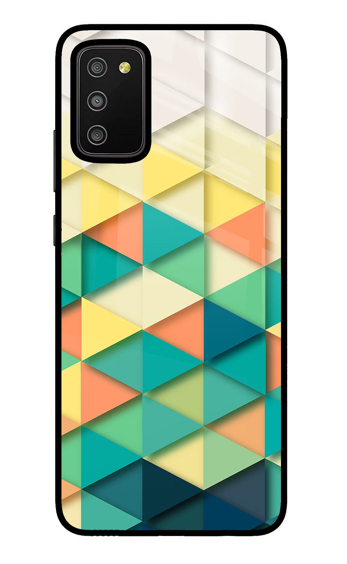 Abstract Samsung M02s Glass Case Back Cover by Casekaro