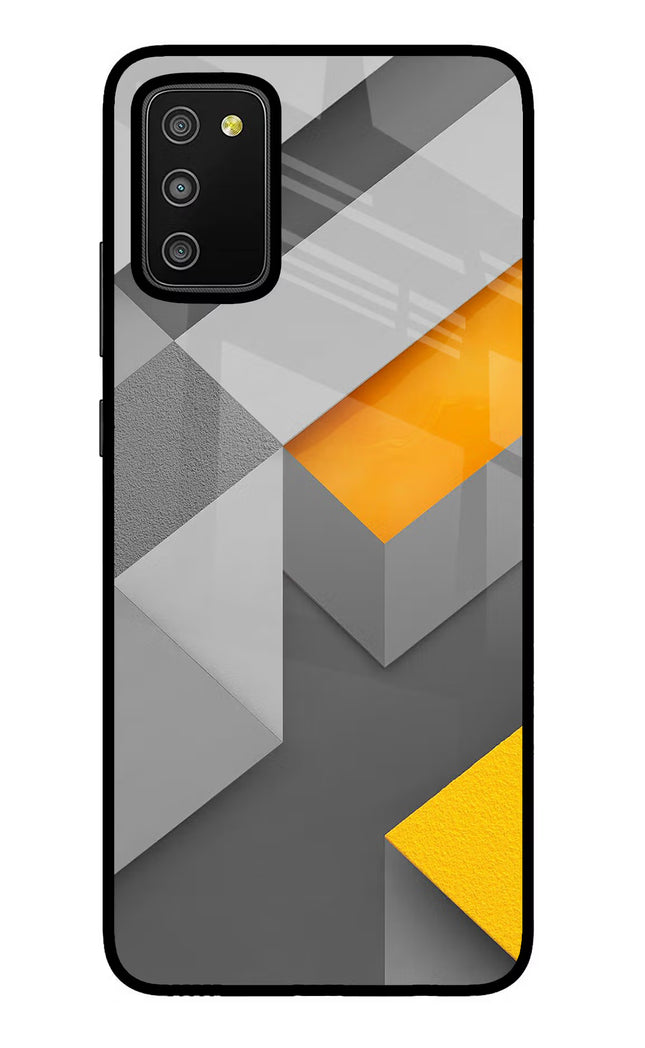 Abstract Samsung M02s Glass Case Back Cover by Casekaro
