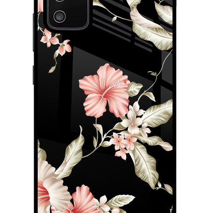 Flowers Samsung M02s Glass Case