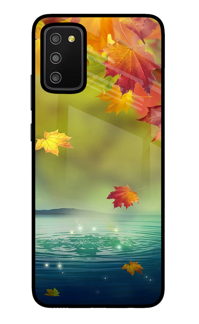 Flowers Samsung M02s Glass Case
