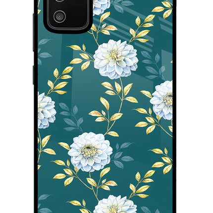 Flowers Samsung M02s Glass Case