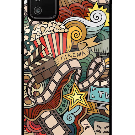 Cinema Abstract Samsung M02s Glass Case