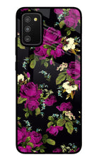 Flowers Samsung M02s Glass Case