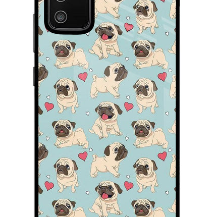 Pug Dog Samsung M02s Glass Case