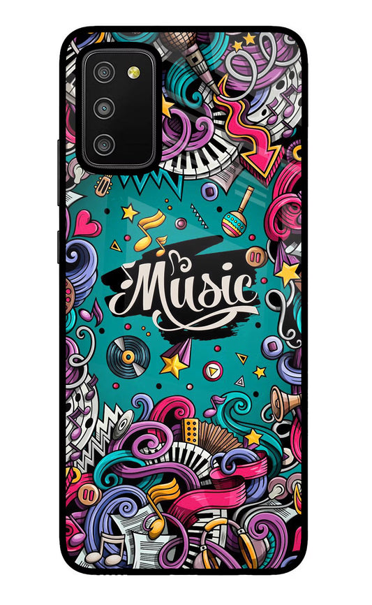 Music Graffiti Samsung M02s Glass Case