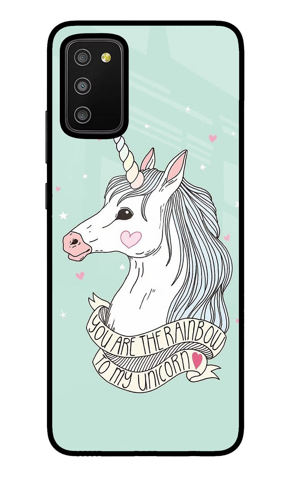 Unicorn Wallpaper Samsung M02s Glass Case